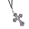 Cross Alloy Pendant Decorations PW-WGDE952-01-4