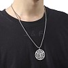 Stainless Steel Star of David Pendant Box Chain Necklaces for Men PW-WGC26FF-01-1