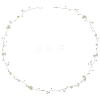 Handmade Imitation Pearl with Polyester and Resin Flower Headbands Hair Vine for Bride OHAR-WH20010-07S-6