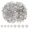 300Pcs 2 Style 5-Petal 304 Stainless Steel Bead Caps STAS-UN0042-43-1