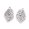 Non-Tarnish 201 Stainless Steel Pendants STAS-F231-037P-2