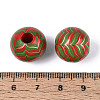 Spray Painted Schima Wood Beads WOOD-T032-36G-3
