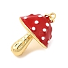 Brass Enamel Pendants KK-A266-48G-3
