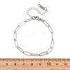 4MM 304 Stainless Steel Paperclip Chain Bracelets SA-CBA4160-22P-5