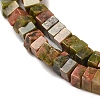 Natural Unakite Beads Strands G-N342-79-4