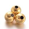 Round Brass Spacer Beads KK-L129-34-2
