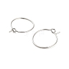 Brass Hoop Earring Findings LS-KK-R112-038A-2