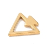 Golden Plated 304 Stainless Steel Charms STAS-K286-03A-G-2