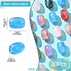 30Pcs 3 Styles Resin European Beads RESI-FS0001-71-4