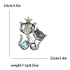 Alloy Rhinestone Brooch for Backpack Clothes PW-WG6BE19-01-5