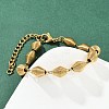 304 Stainless Steel Chain Bracelets for Women Men BJEW-Z143-27G-1