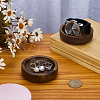 Flat Round Wood Jewelry Plate DJEW-WH0027-06B-4