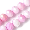 Electroplate Glass Beads Strands LAMP-S068-11J-1