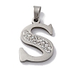 201 Stainless Steel Pendants STAS-Q342-53P-S-1