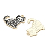 Skull Alloy Enamel Pendants AL-CBAD3B4-04G-04-2