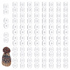 60Pcs 3 Shapes Acrylic Knitted Hat Making Fastener Tool FIND-GA0004-04-1