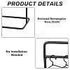 SUPERFINDINGS Iron Doll Clothes Rack & Hangers DJEW-FH0001-17A-3