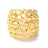 Oval Brass Open Cuff Rings RJEW-U008-32G-2