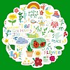 50Pcs Garden PVC Adhesive Waterproof Stickers PW-WGC0B30-01-1