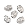 Hammered 304 Stainless Steel Beads STAS-B127-01P-05-1