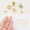 60Pcs Brass Beads KK-NB0001-51G-4