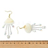 Shell & Glass Seed Bead Dangle Earrings EJEW-MZ00740-02-5