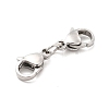 Non-Tarnish 304 Stainless Steel Double Lobster Claw Clasps LS-STAS-E178-01B-P-2