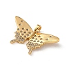 Brass Micro Pave Cubic Zirconia Pendants KK-P320-03B-G-2