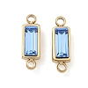 Birthstone 304 Stainless Steel Rhinestone Connector Charms STAS-L022-576G-09-1