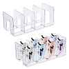 4 Girds Plastic Shoes Display Organizer Holder LS-ODIS-WH0099-122-1