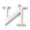 Tarnish Resistant 304 Stainless Steel Letter Pendant Rhinestone Settings LS-STAS-J028-01N-2