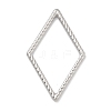 304 Stainless Steel Textured Rhombus Linking Rings STAS-D197-27P-1