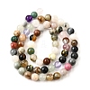 Natural Quartz Crystal & Rhodochrosite & Rose Quartz & Amethyst & Strawberry Quartz & Tourmalinated Quartz/Black Rutilated Quartz Beads Strands G-B143-A01-6mm-3
