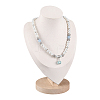 Bust Shaped Velvet Necklace Display Stands NDIS-WH0009-20-1