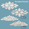4Pcs 2 Styles Alloy Glass Cabochons DIY-GF0013-79-6