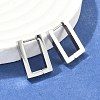 Non-Tarnish 304 Stainless Steel Huggie Hoop Earrings STAS-R115-21P-1