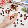 SUPERFINDINGS 60Pcs Wood Stud Earring Finding WOOD-FH0002-17-3