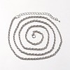Iron Rope Chain Necklace Making MAK-J004-20P-2
