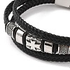 Braided Microfiber Leather Multi-strand Bracelets BJEW-B096-04B-2