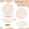 9 Pairs Polyester Round Bra Pads Inserts FIND-BC0019-24A-2