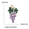 Grape Rhinestone Pins PW-WG39673-02-1