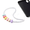 Opaque Acrylic Beads Mobile Straps HJEW-JM00569-2
