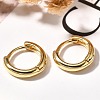 Rack Plating Ring Brass Hoop Earrings for Women EJEW-C125-09G-2