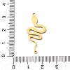 304 Stainless Steel Enamel Snake Links Connector Charms STAS-F367-06G-3