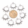 Antique Silver Tibetan Style Ring Chandelier Component Links for Dangle Earring Making X-EA9736Y-NF-3