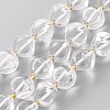 Natural Quartz Crystal Beads Strands G-A030-B36-12mm-B-1