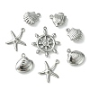 60Pcs 5 Styles Stainless Steel Charms STAS-FS0001-46-6