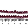 Electroplate Transparent Glass Beads Strands LS-EGLA-A035-T3mm-A02-4