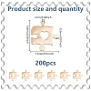200Pcs Brass Pendants KKC-GO0001-01KCG-2