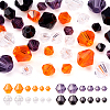 12 Strands 12 Style Halloween Theme Transparent Glass Beads Strands GLAA-TA0001-42-3